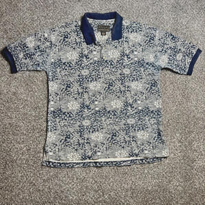 BOGARI 100% Cotton‎ Vintage Men's Polo Navy Size L